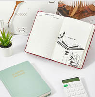 Agenda quotidien A5 en cuir rigide, journal de lecture, 100 feuilles, cadeau pour les amoureux des livres et suivi des avis, 65 avis, reliure cousue