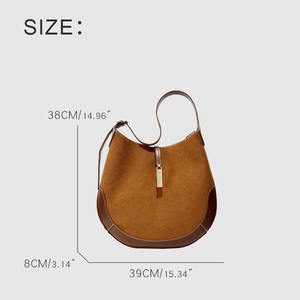 Sac à bandoulière pour femme avec logo personnalisé, sac fourre-tout vintage, sacs à main de grande capacité, sacs à bandoulière pour femmes - Product Image 2