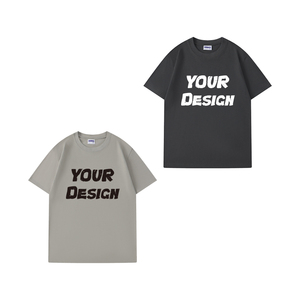 Haute qualité 260gsm coton surdimensionné Fit T-Shirt Logo personnalisé impression vierge hommes et femmes <span class=keywords><strong>Style</strong></span> usine en gros - Product Image 4
