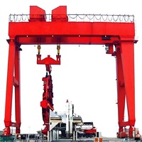Portal Crane Tipe DMG Wanlong untuk Pekerjaan Terowongan, Motor PLC, Kapasitas 360T, Tinggi Angkat 52M, Asal Shandong