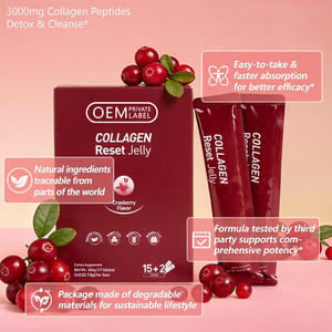 Private Label <b>Collagen</b> Reset Jelly Supplement 15+2 Sticks Health Supplement - Product Image 3