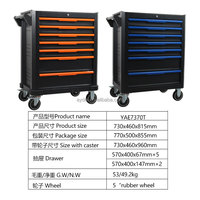 Vente flash : Ensemble d'outils de réparation automobile 424 pièces, chariot à outils à 7 tiroirs avec coussin silencieux, roulettes de 5 pouces, capacité de charge de 400 kg, MOQ 1 pièce