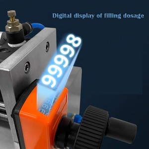 Mini machines de remplissage de pâte liquide semi-fluide bon marché <span class=keywords><strong>machine</strong></span> de ligne de station de remplissage de jus de détergent de lessive d'huile d'eau - Product Image 2