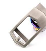 Hebilla de cinturón automática de metal hueco cepillado sin imán, ¡gran oferta!