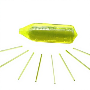 Plaque de cristal de grenat d'aluminium d'yttrium dopé au cérium, fabriquée sur site, longueur d'onde d'émission 428 nm, rendement photonique 32000 pour PET - Product Image 1