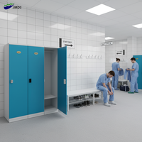Prix d'usine – Séparateur de rangement pour vêtements, étanche et résistant à l'humidité, JMDS-601, en PVC et ABS, pour vestiaires d'hôpitaux et de centres médicaux