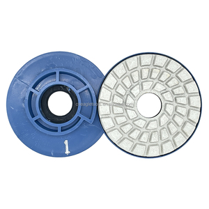 Supper kalite 100mm 4-Step salyangoz kilidi granit taş kenar parlatma pedleri elmas otomatik parlatıcı - Product Image 3