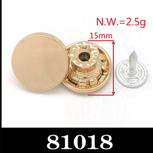 Nhà cung cấp tùy chỉnh kim loại màu jeans Nút Đinh Tán đinh tán cho quần áo Denim - Product Image 5