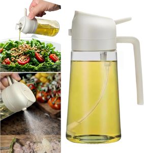 Dispensador de Aceite y Vinagre 2 en 1 de Vidrio Multifuncional, Rociador de Aceite de Oliva para Cocina - Product Image 1