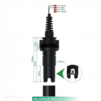 Sonde ORP Submersible Industrielle IP68 avec Boîtier PPS, Sonde Pt1000, Filetage G3/4 NPT3/4 pour Surveillance de l'Eau, des Eaux Usées et de l'Aquaculture