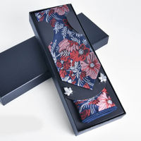Ensemble d'accessoires de cravate tissée de luxe, directement de l'usine, boîte cadeau personnalisée avec logo