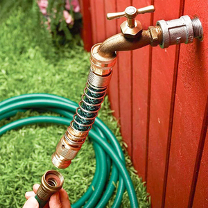 Laiton 2 voies connecteur en laiton robuste séparateur de tuyau d'arrosage connecteur d'eau de <span class=keywords><strong>jardin</strong></span> avec 2 rondelles adaptateur d'extension de tuyau - Product Image 6