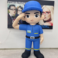 Décoration de fête de défilé de modèle d'événement publicitaire gonflable de personnage de dessin animé avec le costume personnalisable pour la promotion marché