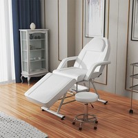 Table de massage de traite portable moderne, lit de massage pliable pour salon de beauté noir, prix d'usine en gros
