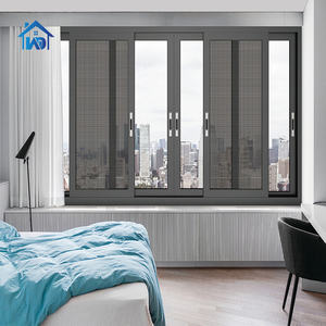 หน้าต่างบานเลื่อนอลูมิเนียมกระจกสองชั้นสไตล์ยุโรปแบบกำหนดเอง พร้อมการเปิดแนวนอนและมุ้งลวดแม่เหล็ก ดีไซน์ทันสมัย - Product Image 6