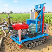 Garantie 1 an, Mini foreuse hydraulique diesel de 200 mètres à couple élevé pour puits d'eau et roches dures
