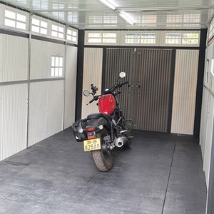 Contenedor Prefabricado para Garaje de Autos y Motocicletas, Cobertizo de Almacenamiento Exterior para Patio Trasero - Product Image 6