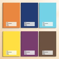 Cuaderno de ejercicios A5 con encuadernación cosida al estilo saddle stitch, cuaderno para estudiantes con logotipo personalizado, suministros de oficina y escolares con cubierta personalizada