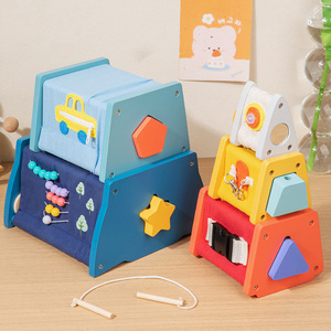 Giocattoli Educativi Montessori 3-in-1: Torre Impilabile a Razzo Multifunzionale per Abbinamento Forme e Riconoscimento Colori per Neonati - Product Image 3