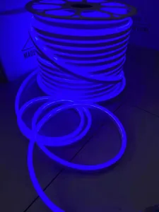 LED Neon Strip 220V Uni Eropa Tahan Air Luar Neon Tali 2835 120Leds/M Pita Pita Fleksibel LED Strip Cahaya Lampu Natal
