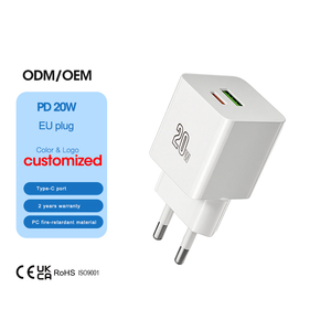<span class=keywords><strong>Chargeur</strong></span> rapide 20W Shenzhen Lvxiangyuan, prise EU, double port PD/QC3.0, certifié CE, compatible avec les appareils électriques OTP, les téléphones portables et les tablettes. - Product Image 1