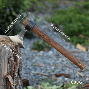 Scacco a coda di rondine per esterni con manico in legno forgiato strumento portatile multiuso tattico per la sopravvivenza della giungla di sopravvivenza - Product Image 5