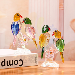 Adorno de Cristal con Figura de Pájaro Colorido, Decoración para el Hogar, Regalo - Product Image 2