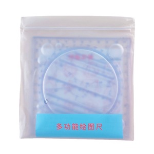 Mild Culture VB-6532: Set di Modelli Geometrici in Plastica e Strumento di Misurazione Multiuso con Righello da 11 cm per Uso Scolastico - Product Image 2