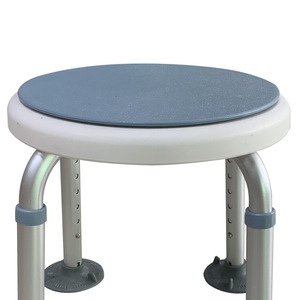 Aluminum Alloy Swivel <b>Stool</b> Height Adjustable Non Slip <b>Bathroom</b> Shower Chair For Elderly And Pregnant Women - Product Image 3