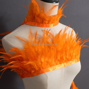 Tự làm may lễ hội 4-6in tự nhiên hackle lông rìa cắt tỉa lông gà Gà Rooster lông TRIM - Product Image 5