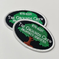 XP-Free Sample Stock Chenille Patches Heat Seal Parches bordados Custom Iron on Hot Melt Adhesive Badge Patch para chaqueta