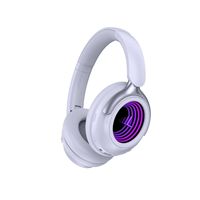 Casque sans fil BT6.0 supra-auriculaire avec ANC, longue autonomie, son stéréo HiFi, faible latence, casque Bluetooth sport