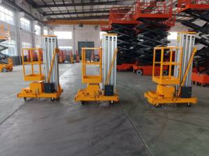 Heli יחיד mast פלטפורמת עבודה אווירית 6m/8m/10m אלומיניום הרמת פלטפורמה אנכי עבור תחזוקה מקורה - Product Image 6