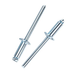 100 rivets aveugles à tête ronde en fer, norme nationale M2-M6, type ouvert, zingués bleus, anti-corrosion, pour machines OEM - Product Image 4
