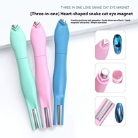 Bâtonnet magnétique professionnel portable à double tête en plastique, nouveau design, pour nail art 3D, lignes françaises et gel magnétique effet œil de chat