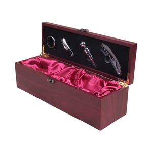 Boîte à <span class=keywords><strong>vin</strong></span> en bois personnalisée promo Offre Spéciale accessoires de bar avec sculpture et boules de décoration de style artistique - Product Image 1