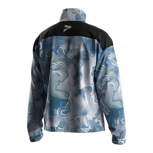 Veste à col montant zippée pour homme, personnalisable avec logo, légère, pour le sport, vente en gros et personnalisation d'équipe - Product Image 3