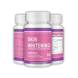 Kapsul Pemutih Kulit Kolagen Produsen OEM <span class=keywords><strong>Glutathione</strong></span> Vitamin E Kapsul 5000mg Kapsul <span class=keywords><strong>Glutathione</strong></span> untuk Pemutih Kulit - Product Image 1