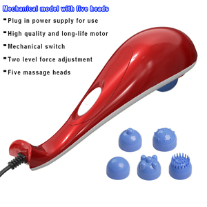 Factory Outlet <span class=keywords><strong>Dolphin</strong></span> Massage Stick Quema de grasa eléctrica Vibración Martillo de masaje Masajeador de mano para cuello y espalda - Product Image 3