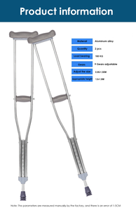 סין סיטונאי נוח מתכוונן אלומיניום השחי קביים בית השחי קביים לפציעה קשישים - Product Image 2