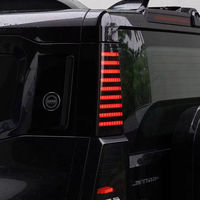 Car Exterior Decoration LED D-Pillar Light Dynamic Turn Signal Rear Lamp for Jetour Traveler T2 SUV 2024 2025 Modified
