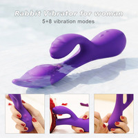 Vibrateur Puissant pour Femme, Jouet Sexuel Adulte, Masseur de Masturbation Féminine, Stimulation Clitoridienne, Vibrateur Lapin pour Femme, Sextoy