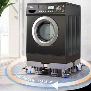 Base de lave-linge avec roulettes avec rouleau de levage Base de lave-linge avec roulettes Support de réfrigérateur mobile réglable - Product Image 3