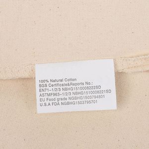 OEM Custom Logo Natural Cotton <b>Canvas</b> Drawstring Bag Eco Friendly Laundry Bag Storage Pouch for Purse Shoes Clothing Packaging - Product Image 6