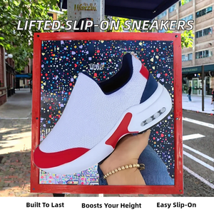 รองเท้าผ้าใบลำลองสำหรับผู้หญิง ฤดูหนาว ปี 2025 สไตล์เดินสบาย ด้านบนเป็นผ้าถัก ไซส์ใหญ่ พร้อมพื้นรองเท้าเสริมส้นแบบสวม - Product Image 2