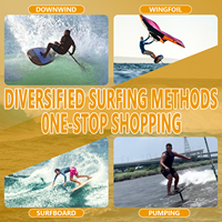 Planche à pagaie debout en carbone légère 100cm 12.3L Hydrofoil Surf Foil Surfboard Pump Drop Water Play pour planche de surf