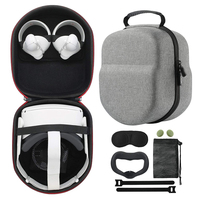 Étui rigide pour lunettes de voyage en EVA avec logo imprimé personnalisé étui de transport en VR pour Oculus Quest 2 boîte de casque sac étui en EVA