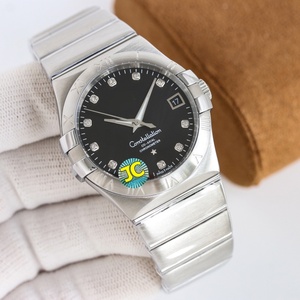 Reloj de Lujo de Alta Gama con Movimiento Mecánico Automático, Espejo de Zafiro Curvo, Correa Integrada de Acero Inoxidable para Omegaes - Product Image 3