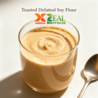 Tepung Kedelai Premium Tanpa Lemak, Non-GMO, Protein ≥52%, Rendah Lemak, Enzim Tidak Aktif, Grade Makanan, untuk Kue, Nutrisi Daging, Makanan Hewan Peliharaan