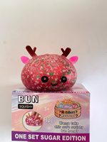 Jouet Squishy Fantôme d'Halloween, Jouet Anti-Stress en Maltose en Forme de Boule, Jouet Sensoriel à Presser pour la Décompression, Coffret Cadeau